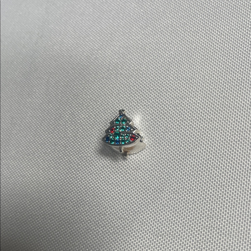 Festive Tree Charm with Green and Red Accents